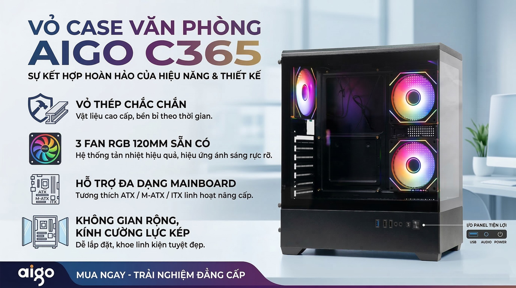 Vỏ case Aigo C365